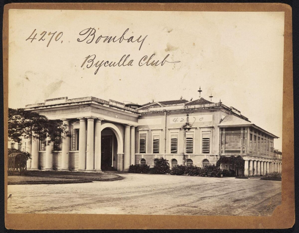 Vintage Photo of Byculla Club Bombay