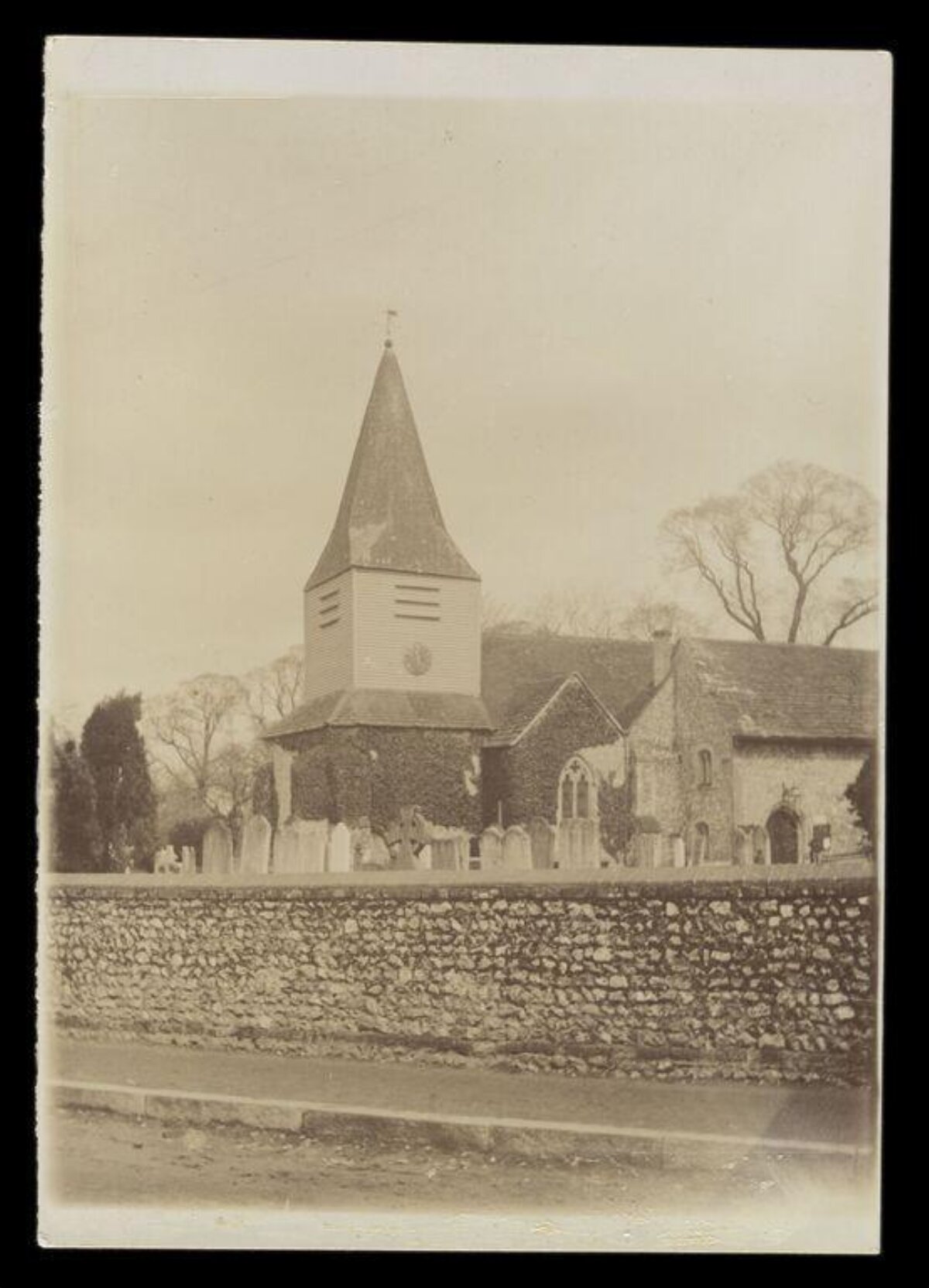 Vintage Country Church and Graveyard