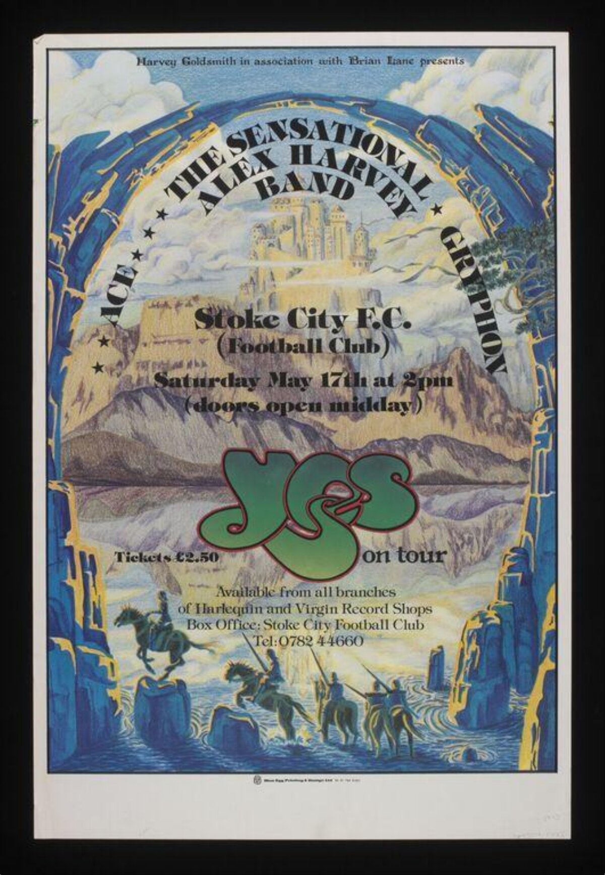 Vintage Yes Band Concert Poster