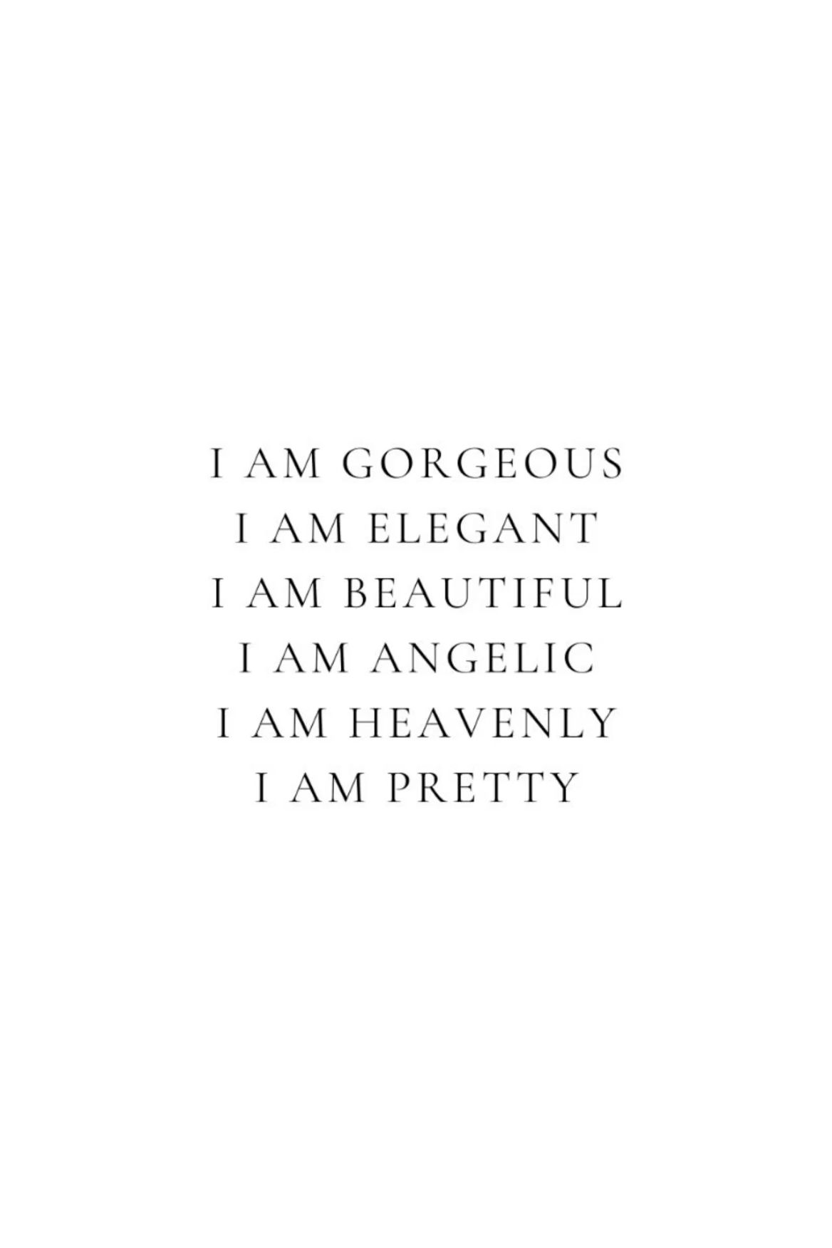 Positive Beauty Self Affirmations