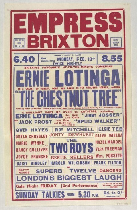Vintage Empress Brixton Theatre Poster