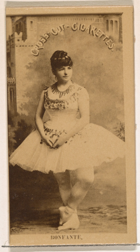 Vintage Ballerina Cigarette Card Portrait