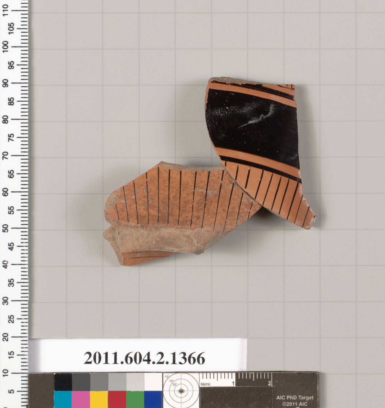 Two Terracotta Pottery Fragments