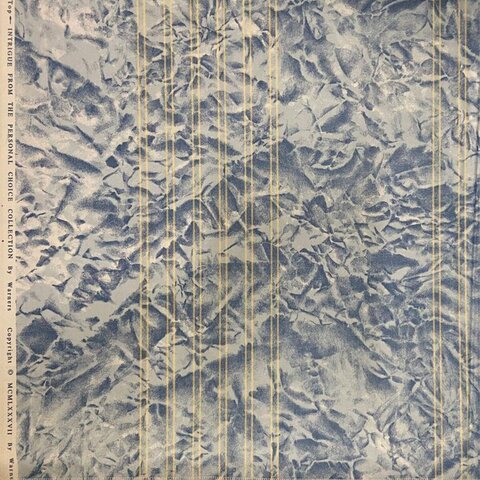 Vintage Crumpled Striped Wallpaper Sample