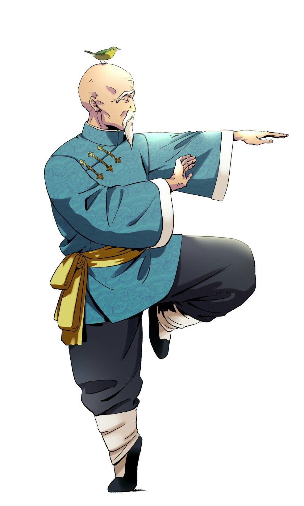 Old Master Practicing Tai Chi