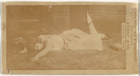 Mlle. Vivian Old Judge Cigarette Card