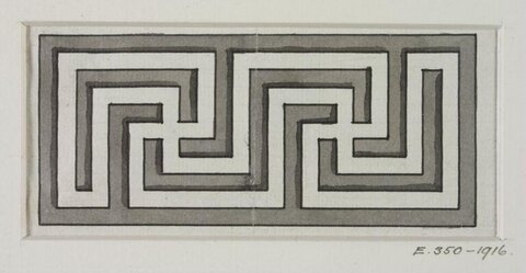 Greek Key Meander Pattern Drawing