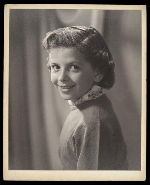 Vintage Studio Portrait of Young Woman