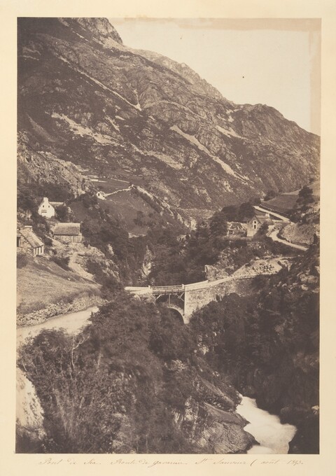 Pont de Sia 1863 Mountain Landscape