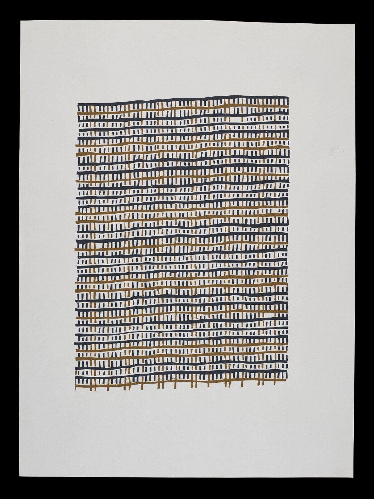 Abstract Woven Grid Pattern Art