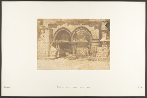 Facade of St Sepulchre Church Jerusalem