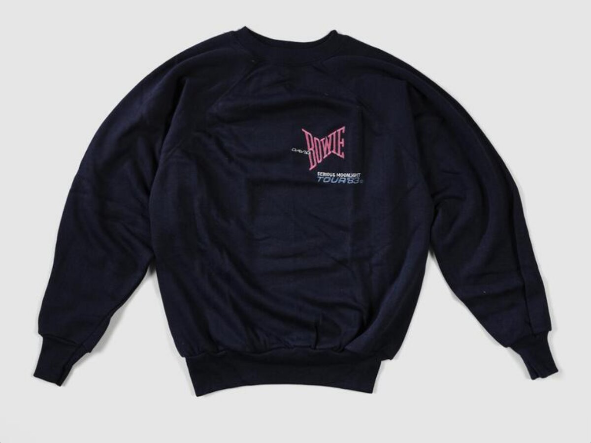 Navy Blue David Bowie Tour Sweatshirt