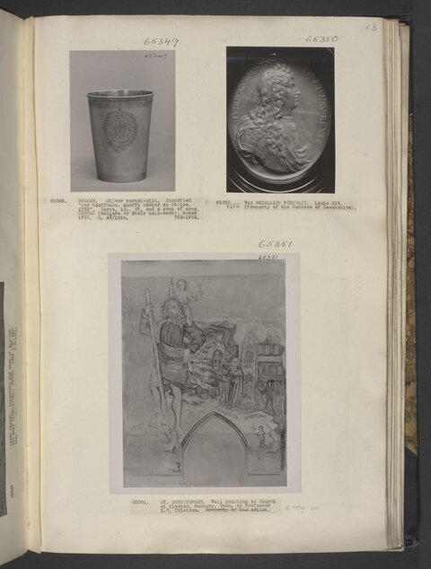 Album Page with Three Artifact Photos