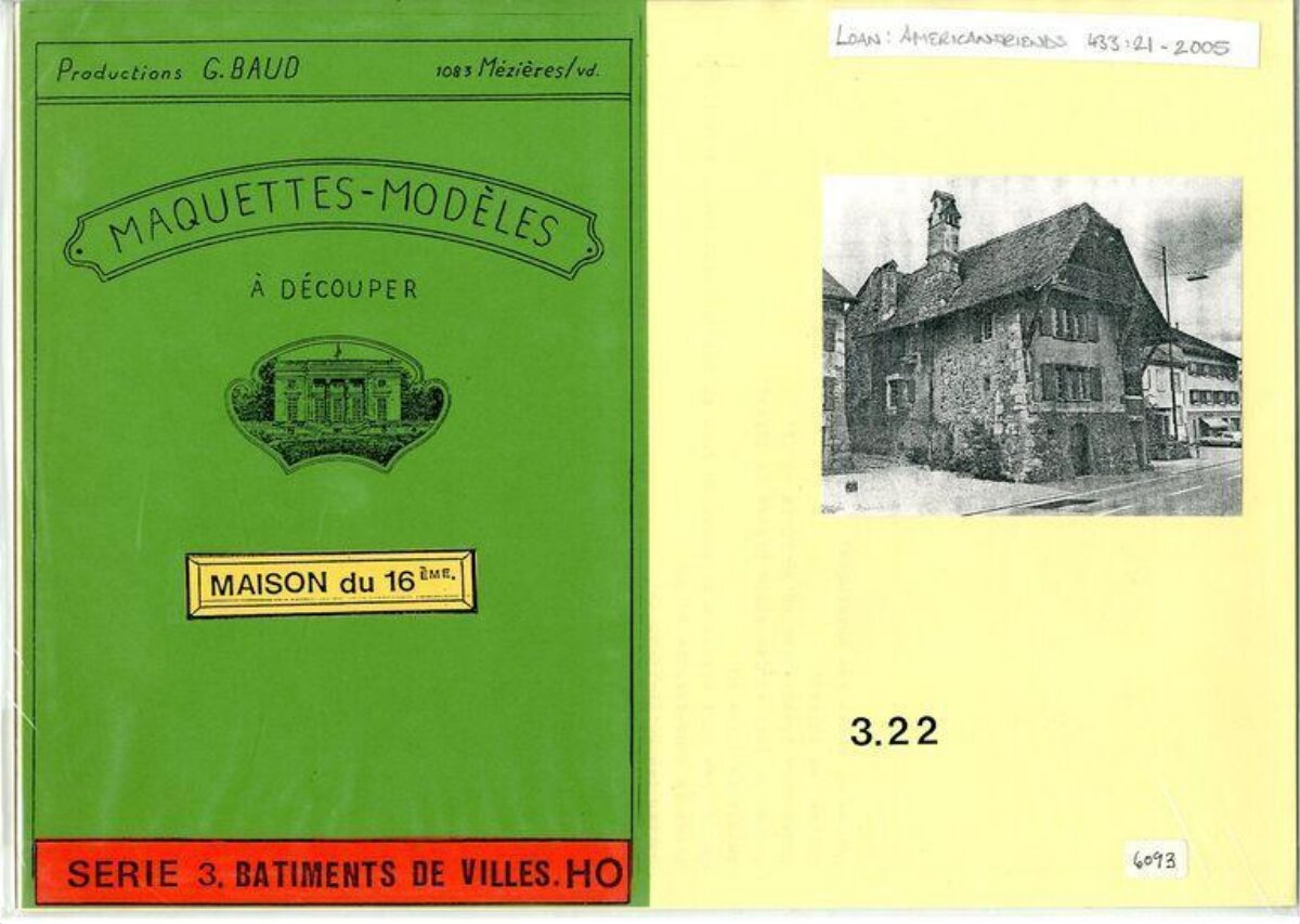 Vintage 16th Century House Model Kit