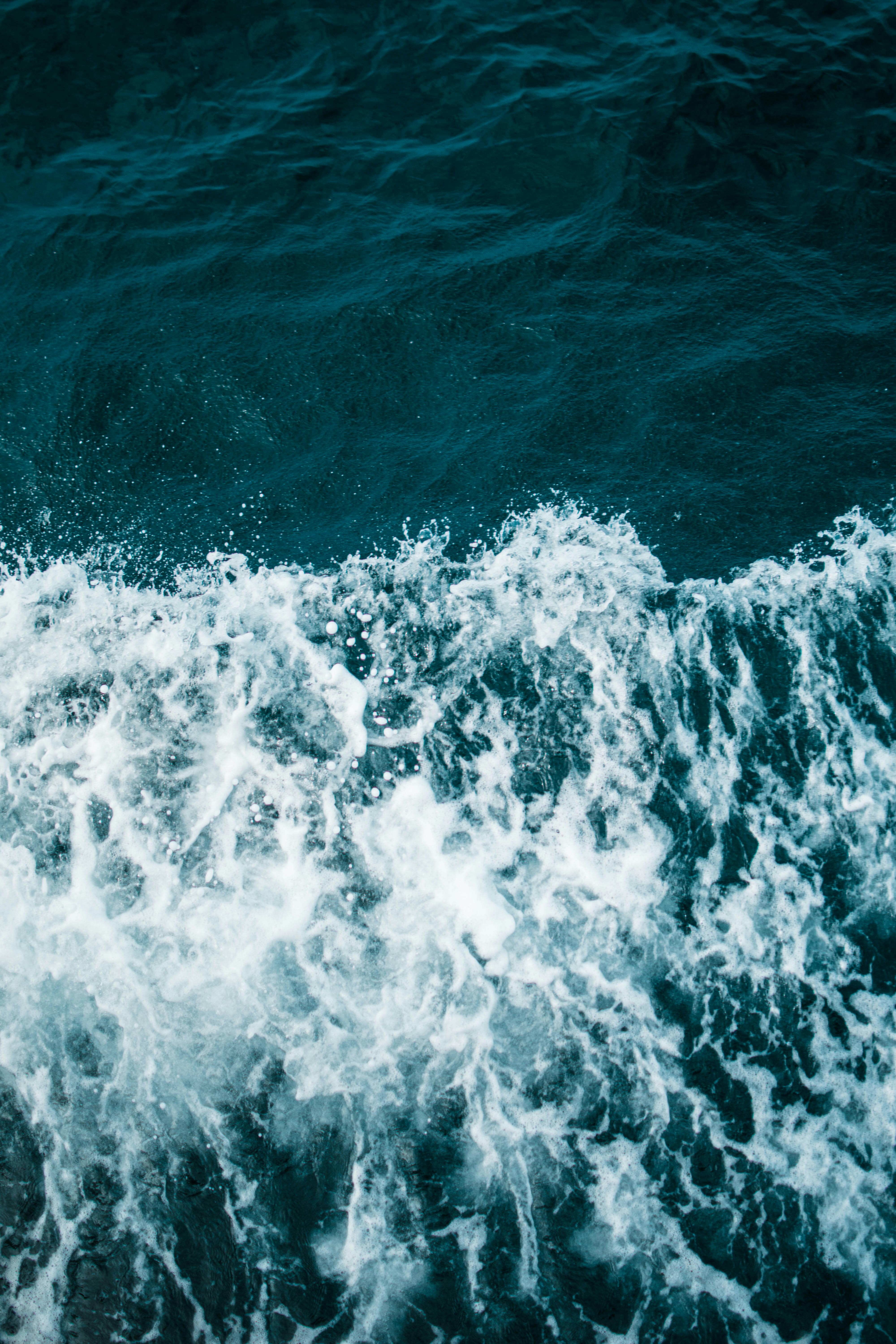 Crashing Ocean Wave With Foam
