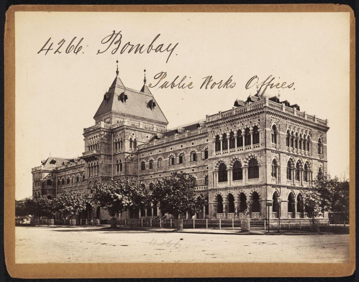 Vintage Bombay Public Works Office Building