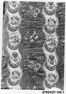 Vintage Hot Air Balloon Patterned Textile