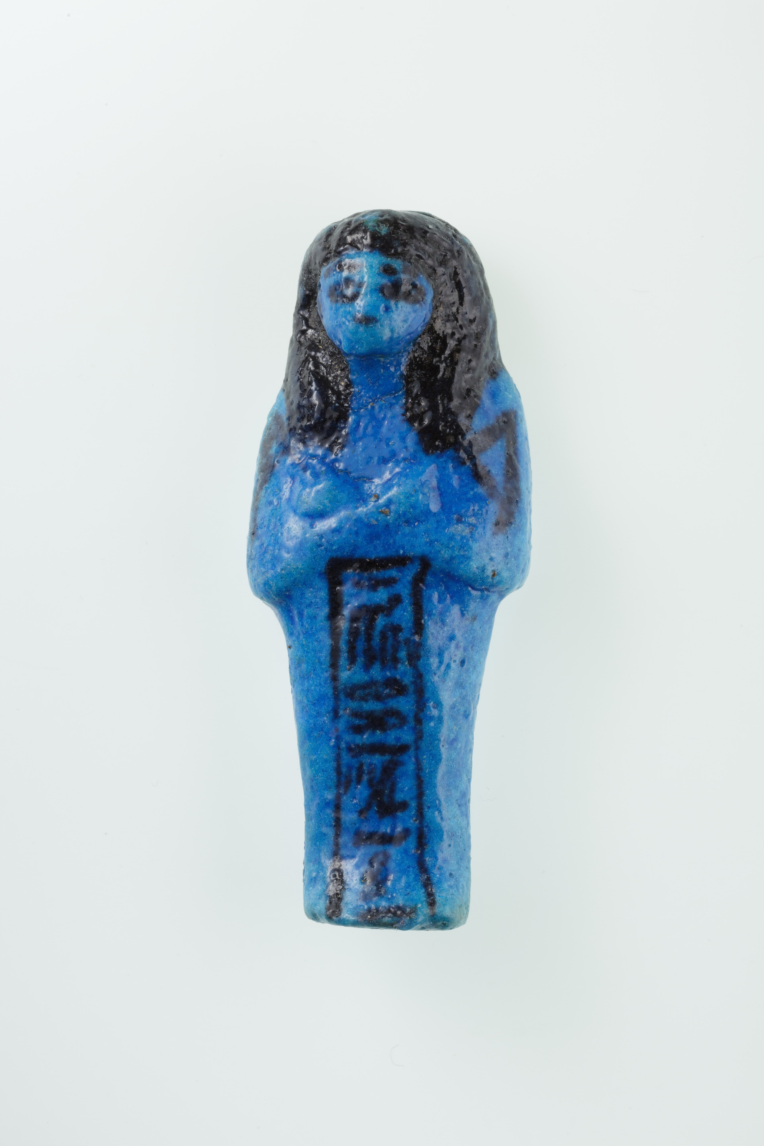 Ancient Egyptian Blue Shabti Figurine