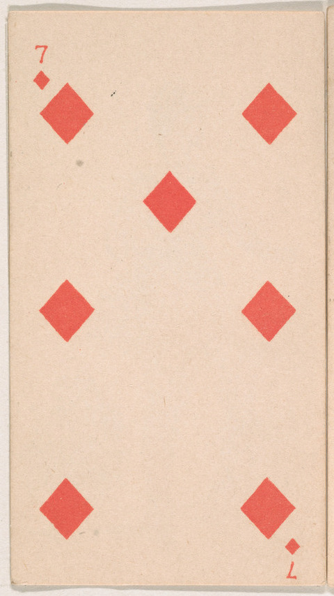Seven of Diamonds Playing Card