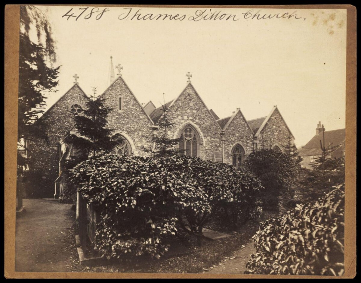 Thames Ditton Church Vintage View