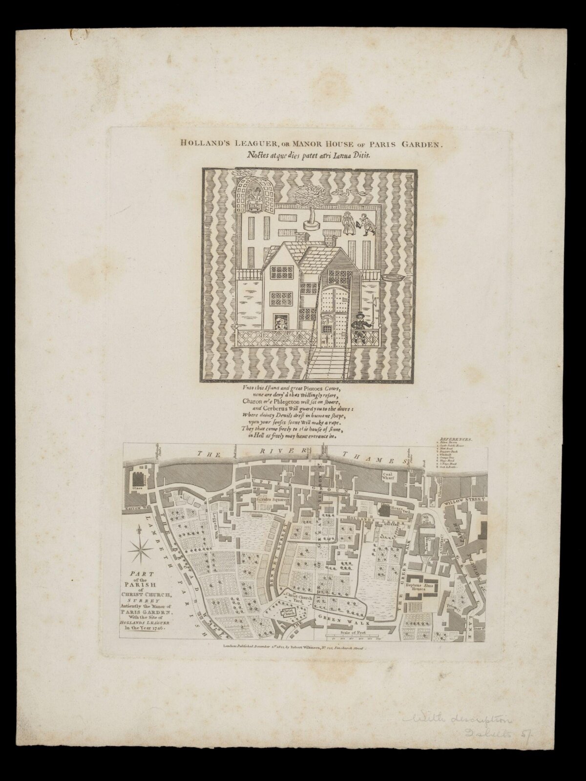 1740 Antique Map of Holland's Leaguer