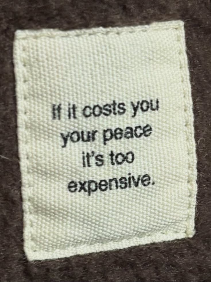 Fabric Patch With Motivational Quote