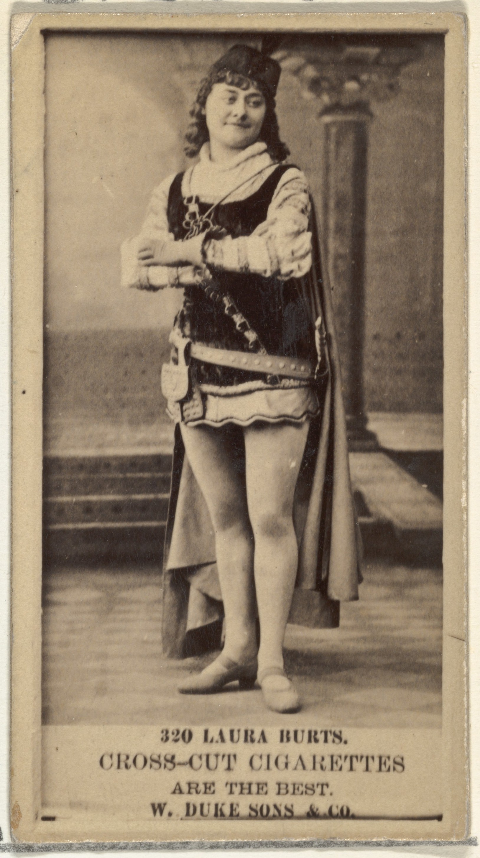 Laura Burts Antique Cigarette Card Portrait