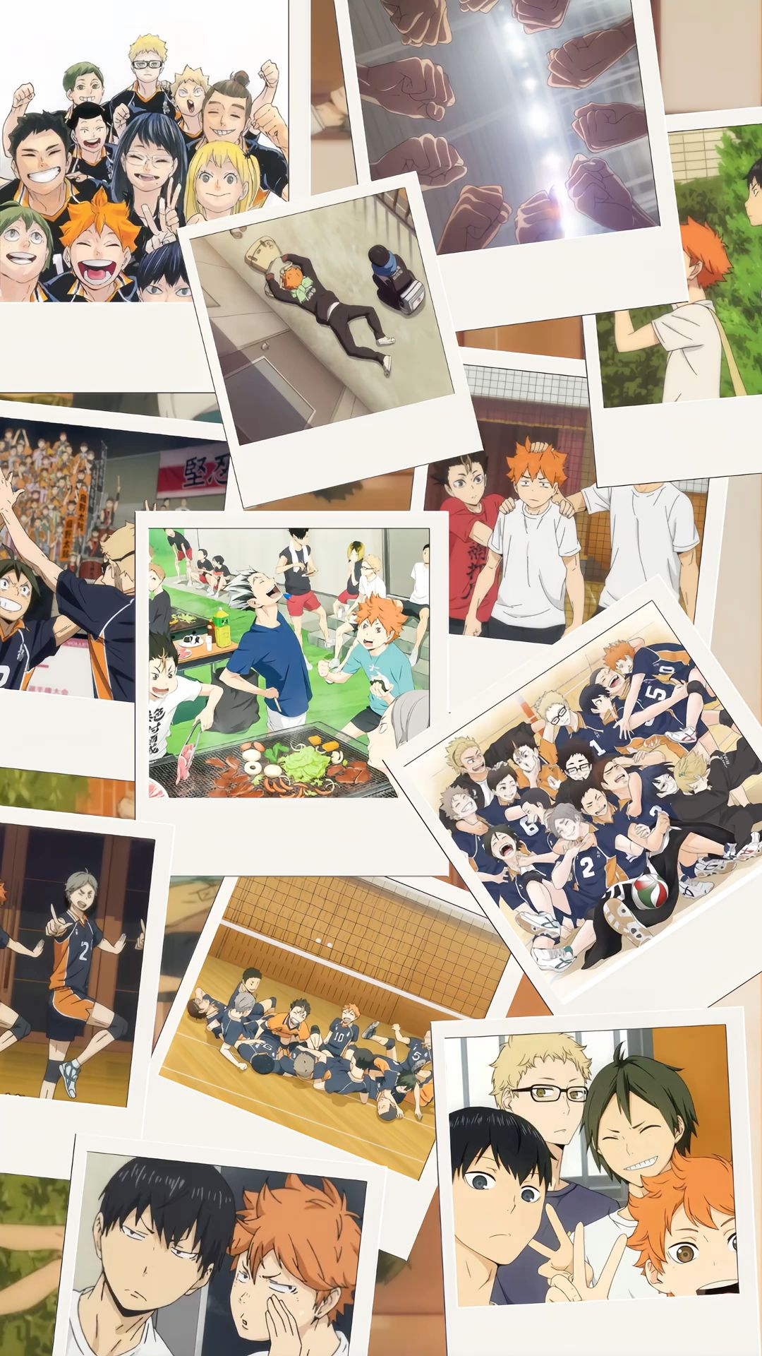Haikyuu Polaroid Photo Collage