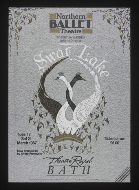 1987 Swan Lake Ballet Poster