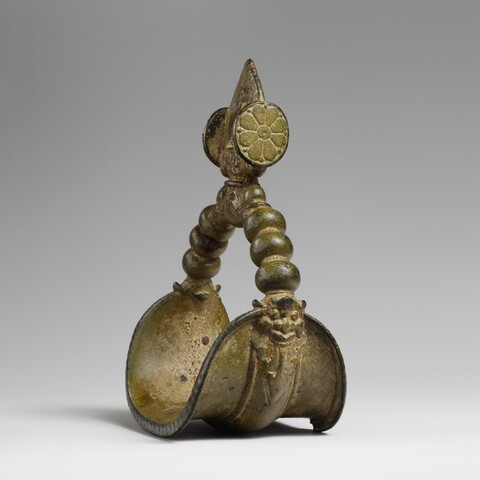 Ancient Bronze Carved Scoop