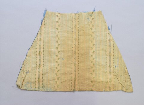 Antique Yellow Floral Textile Fragment