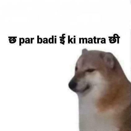 Hindi Text Cheems Meme