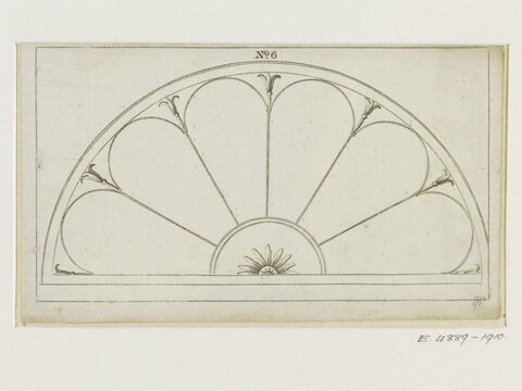 Semicircular Fanlight Design Sketch