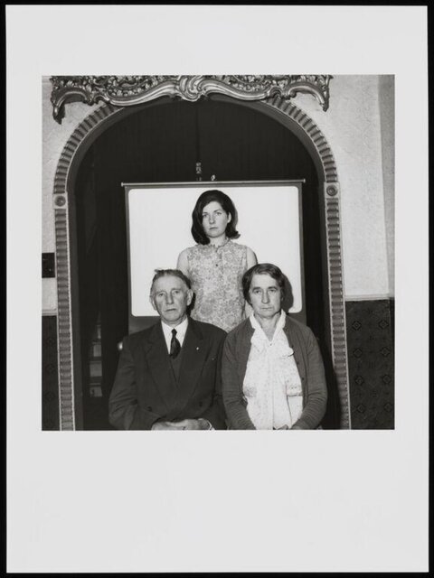 Black and White Family Portrait
