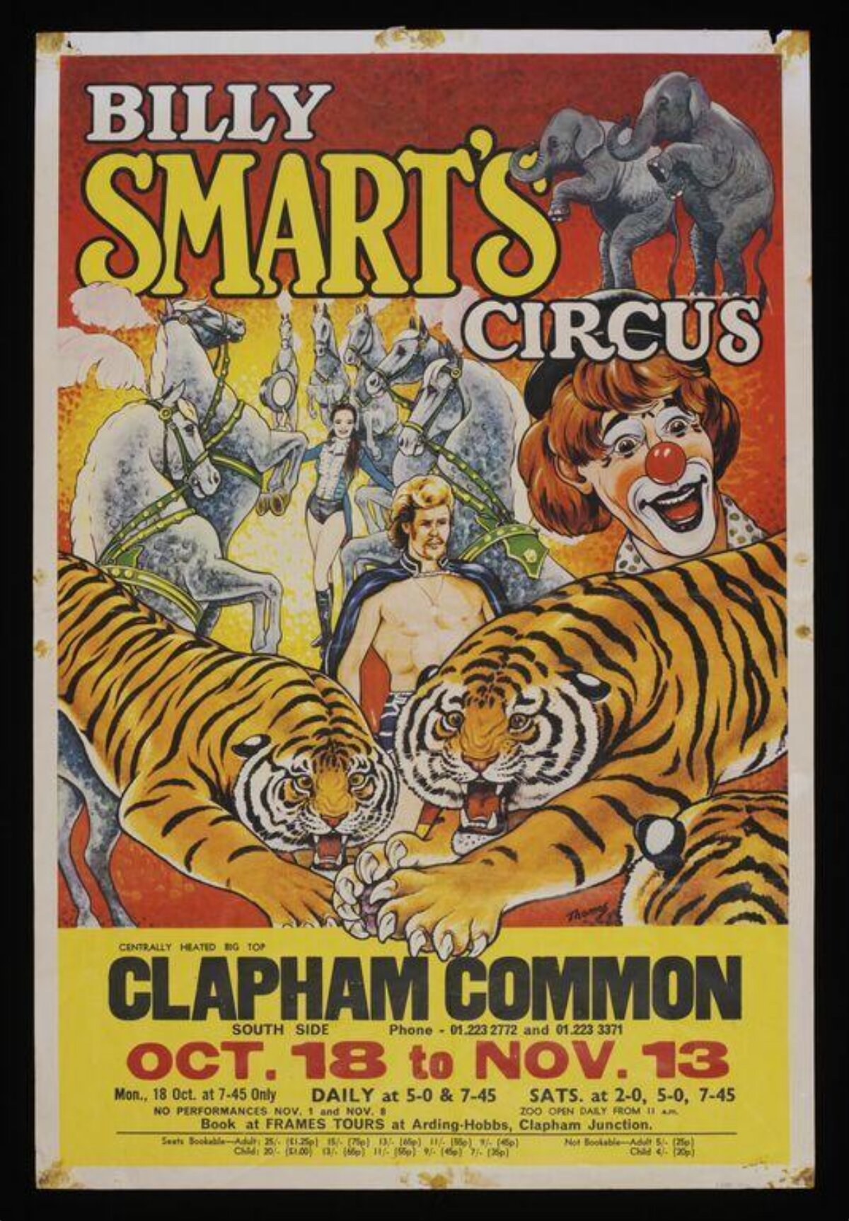Vintage Billy Smart's Circus Poster