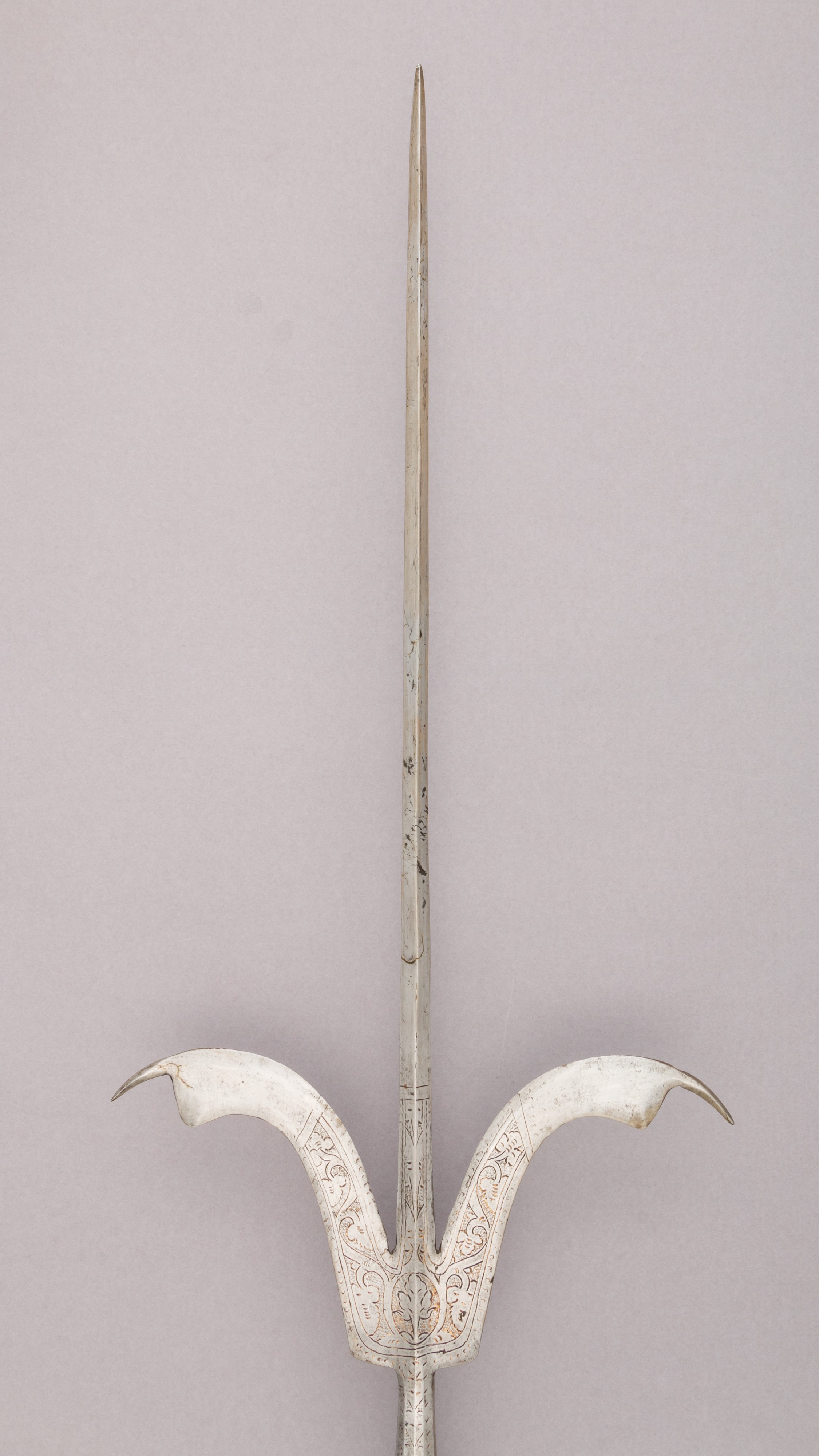 Engraved Antique Polearm Head