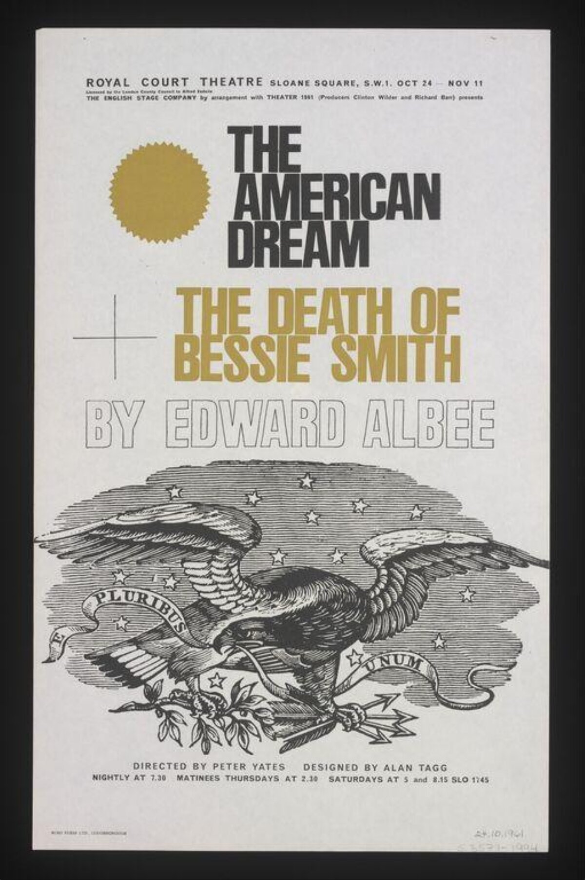 Vintage Edward Albee Theater Poster