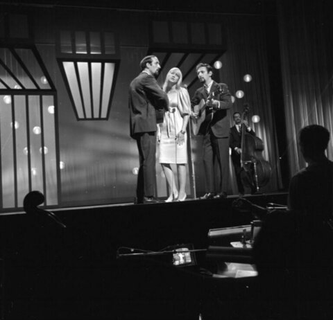 Folk Group Performing on TV Stage