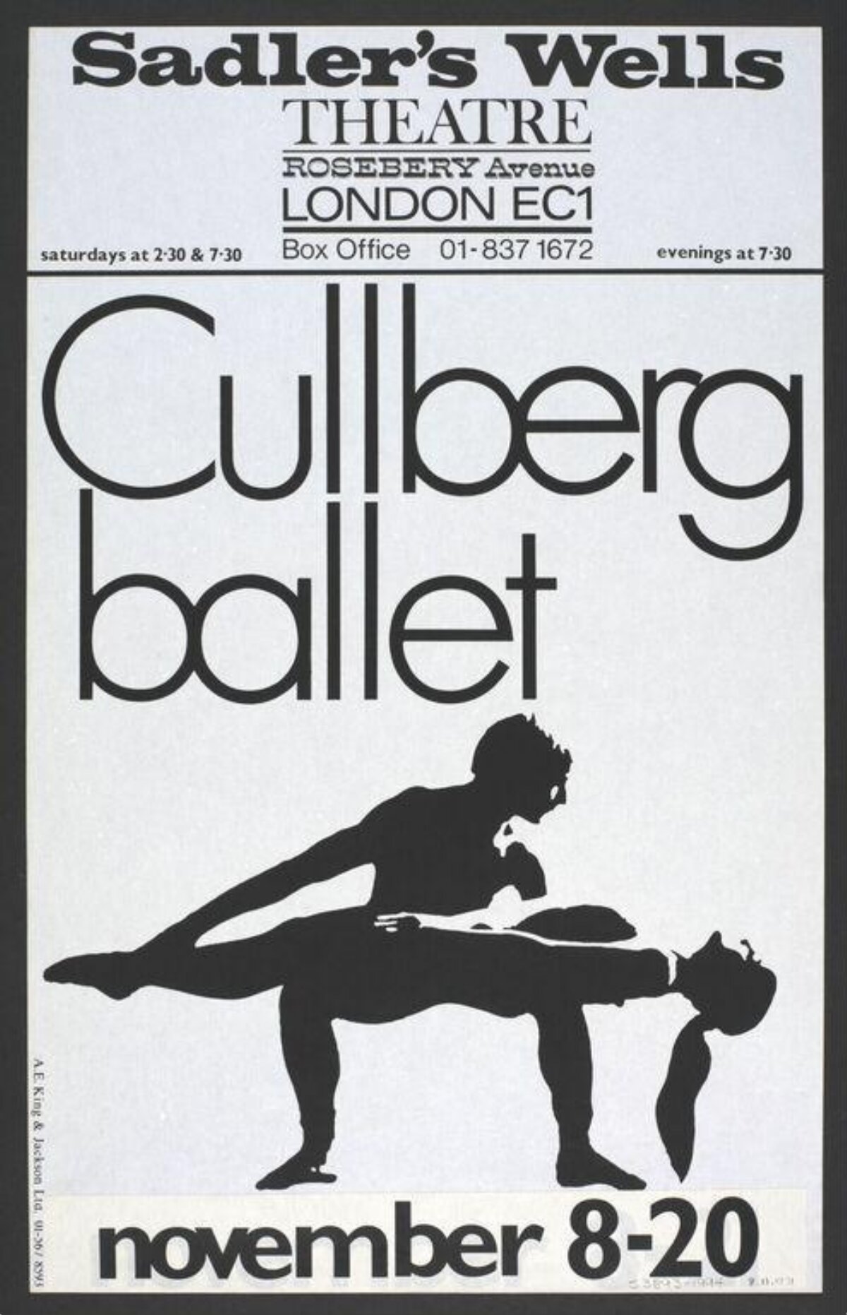 Cullberg Ballet London Performance Poster
