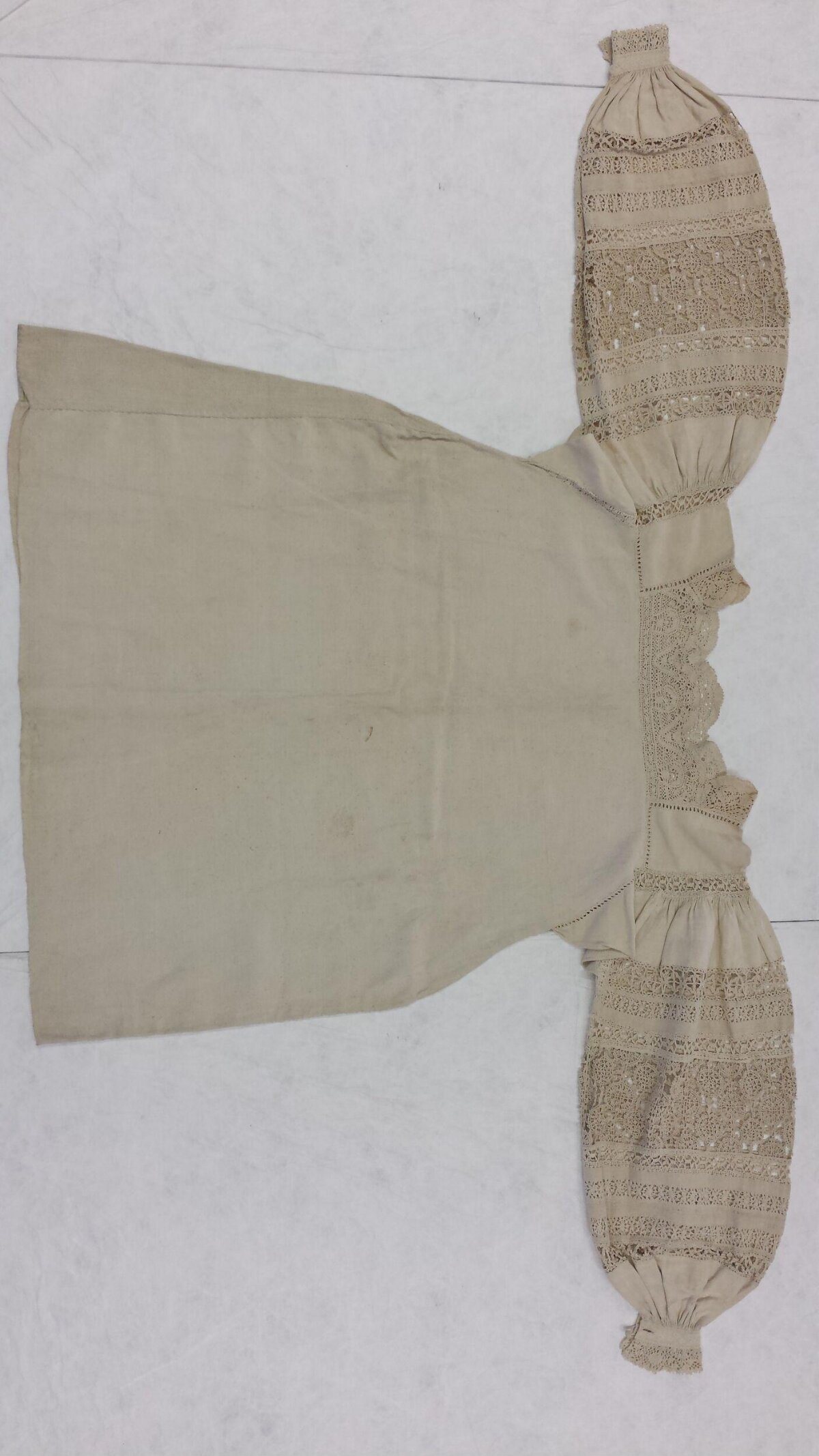 Vintage Lace Linen Blouse