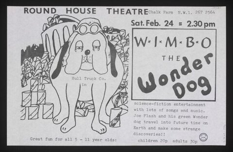 Vintage Wimbo The Wonder Dog Theatre Poster