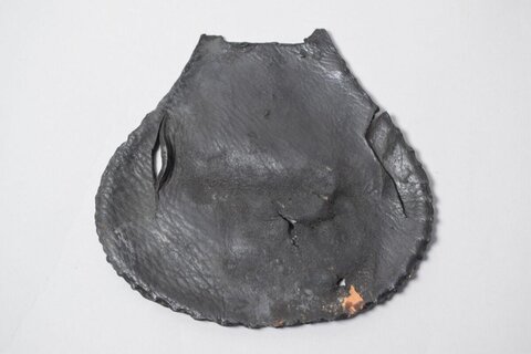 Fragmented Black Leather Artifact