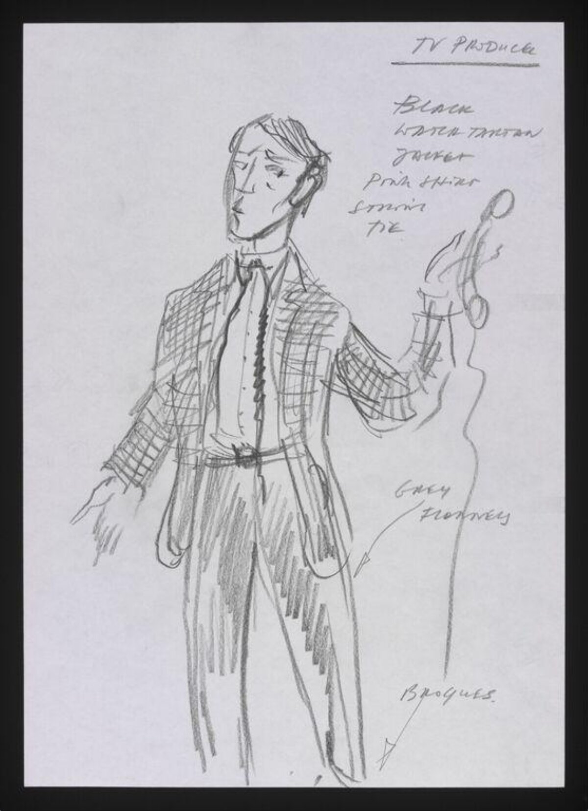TV Producer Costume Sketch
