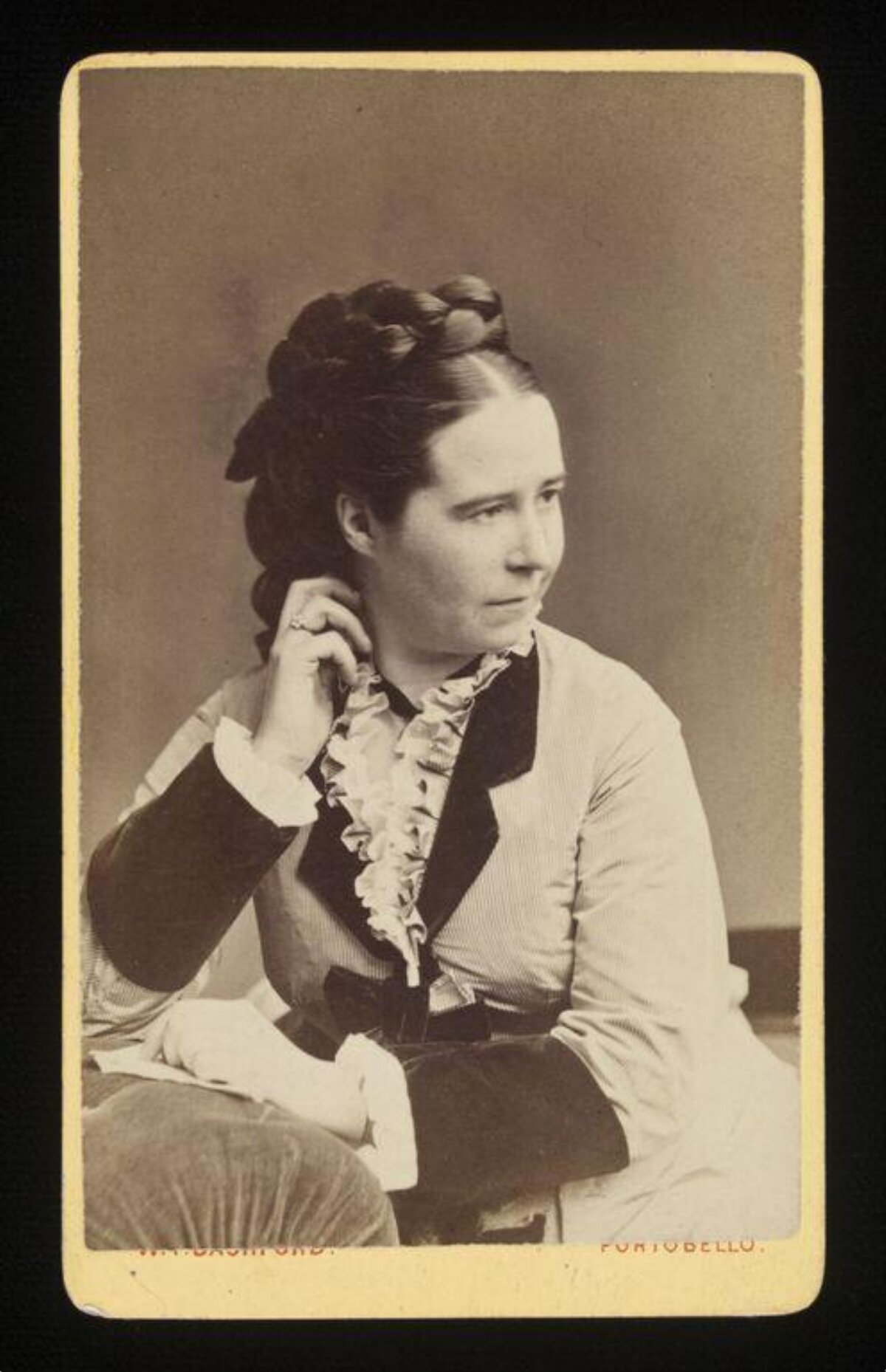 Victorian Woman Studio Portrait