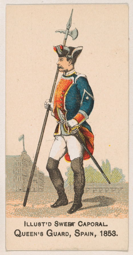 1853 Spain Queen's Guard Illustration
