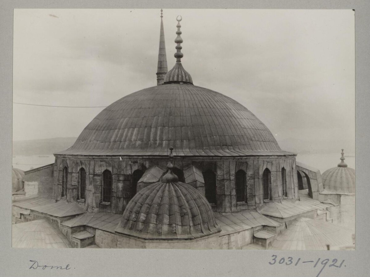 Vintage Photo of Mosque Dome