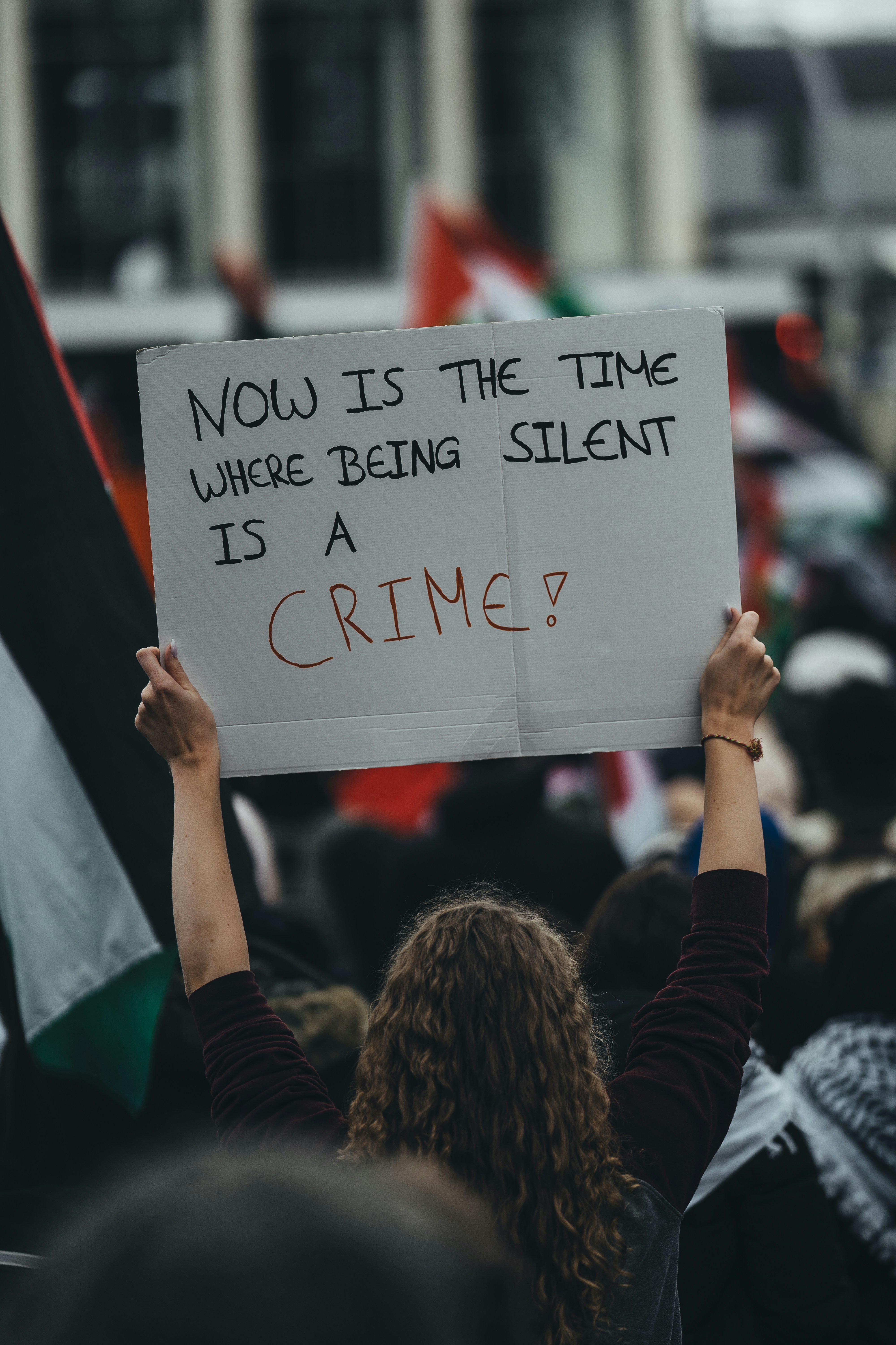 Protest Sign at Public Demonstration