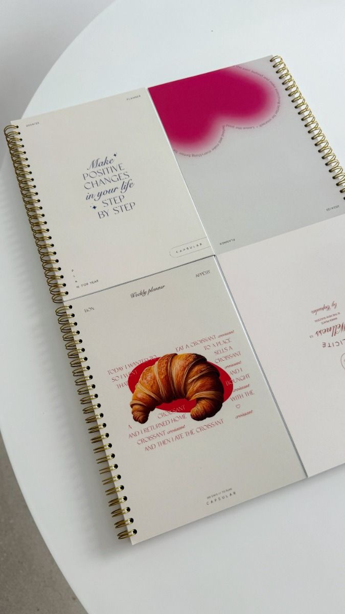 Aesthetic Themed Spiral Planners