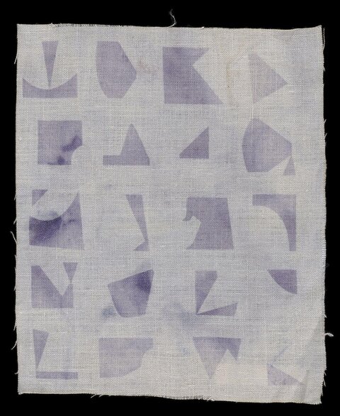 Lavender Geometric Dyed Textile