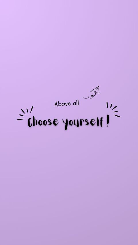 Above All Choose Yourself Motivational Quote
